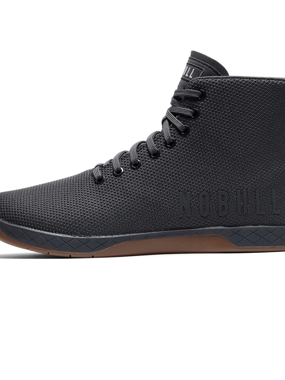 NOBULL Women’s High-Top Trainer in Black with Gum Sole